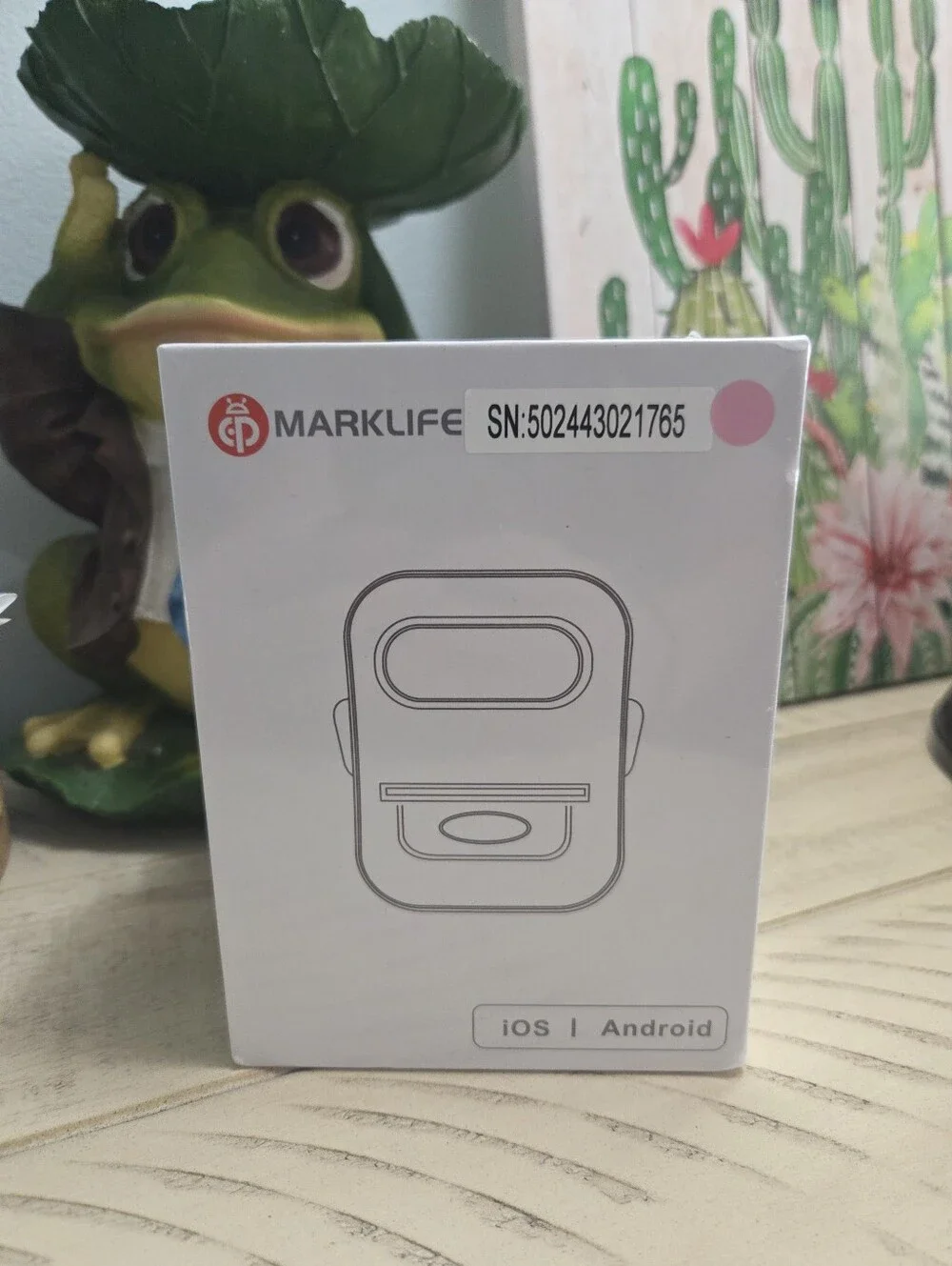 Mark Life Pink Portable Thermal Label Printer, Sealed, NEW